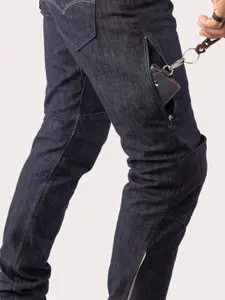 Levis x Royal Enfield Men Blue 512 Slim Tapered Fit Mid-Rise Clean Look Stretchable Jeans