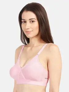 Sonari Pink Solid Non-Wired Non Padded Everyday Bra