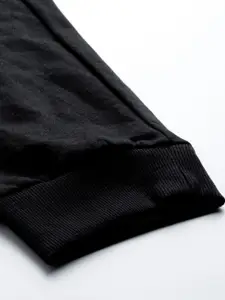Harvard Men Black Solid Straight Fit Joggers