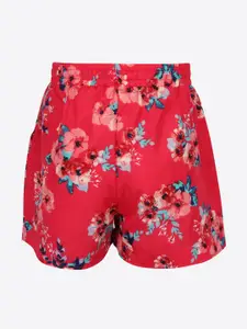 CUTECUMBER Girls Pack of 2 Printed Regular Fit Regular Shorts