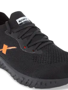 Sparx Men Black Mesh Running Shoes