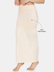 Zivame Women Beige Solid Saree Shapewear