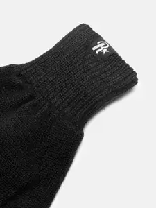 Roadster Women Black Solid Acrylic Gloves