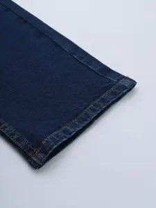 WROGN Men Blue Slim Fit Mid-Rise Clean Look Stretchable Jeans