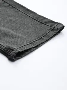 WROGN Men Black Slim Fit Mid-Rise Clean Look Stretchable Jeans