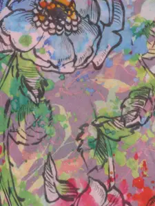 Anekaant Women Pink Printed Cotton Reusable 3-Ply Scarf Style Cloth Mask