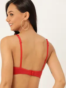 DressBerry Red Solid Non-Wired Non Padded Everyday Bra PM-SC-SD-FS-01