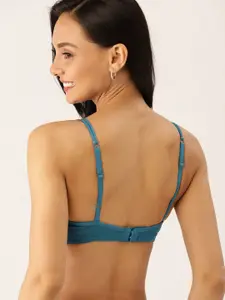 DressBerry Teal Solid Non-Wired Non Padded Everyday Bra PM-SC-SD-FS-01