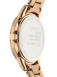 ESPRIT Women Rose Gold- Toned Analogue Watch ES1L163M0125