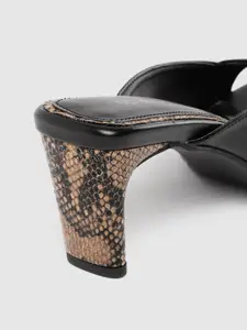 CORSICA Women Black Solid Block Heels