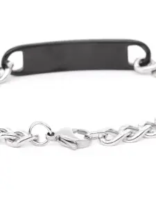 YouBella Women Set of 2 Printed Stone Studded Link Bracelets