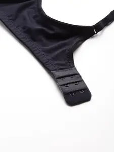 Mast & Harbour Navy Solid Non-Wired Lightly Padded Everyday Bra DRMS-082A