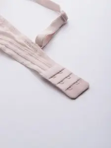 Mast & Harbour Peach-Coloured Solid Underwired Lightly Padded Everyday Bra