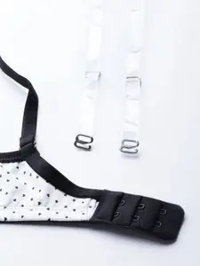 Mast & Harbour White Hearts Printed Non-Wired Lightly Padded T-Shirt Bra MNH-BRA-DRMS-042A