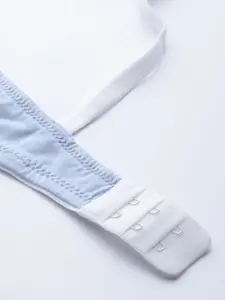 Mast & Harbour Blue Solid Non-Wired Non Padded Everyday Bra MNH-BRA-DRMS-018A