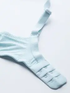 Mast & Harbour Blue Printed Underwired Lightly Padded T-shirt Bra MNH-BRA-DRMS-126A