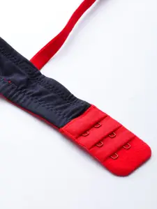 Mast & Harbour Navy Blue Solid Non-Wired Non Padded Everyday Bra MNH-BRA-DRMS-017A