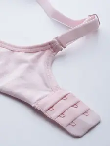 Mast & Harbour Pink Solid Non-Wired Lightly Padded T-shirt Bra MNH-BRA-DRMS-066A