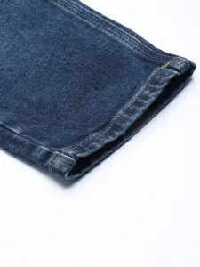 SPYKAR Men Navy Blue Tapered Fit Mid-Rise Clean Look Stretchable Jeans
