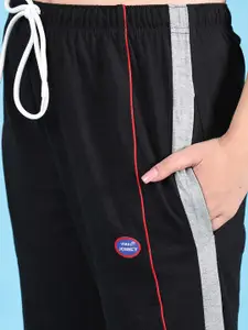 MACK JONNEY Women Black & Grey Solid Lounge Pants