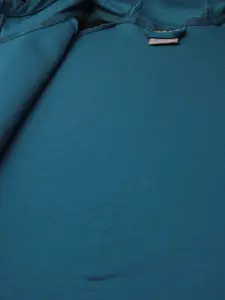 Puma Men Teal Blue & Black Dry Cell Colourblocked EVOSTRIPE FZ Hoodie Track Jacket