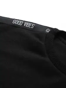 Allen Solly Woman Women Black Solid Sweatshirt