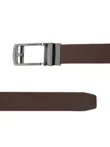 Louis Philippe Men Tan-Brown Solid Belt