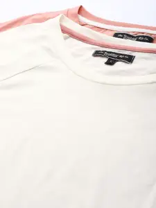 Roadster Women Pack of 2 Solid Pure Cotton Round Neck T-shirts