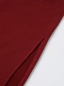 Amante Women Maroon Solid Saree Shapewear AMANSPWR44576600