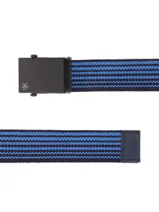 WROGN Men Blue & Black Striped Belt