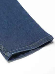 Hubberholme Men Navy Blue Slim Fit Mid-Rise Clean Look Stretchable Jeans