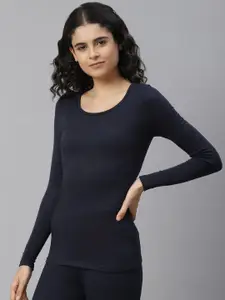 Marks & Spencer Women Navy Blue Solid Thermal Top