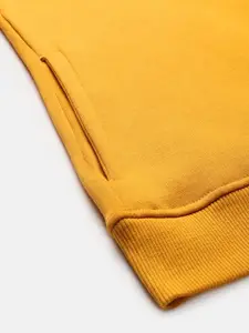 Sweet Dreams Women Mustard & Black Printed Sweatshirt