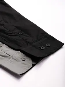 Roadster Pack of 2 Men Grey & Black Sustainable Casual Shirt