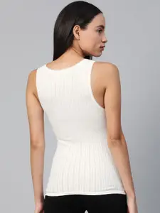 Marks & Spencer Pack of 2 Women White Self Design Thermal Top