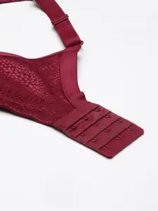 Enamor Non-Padded Non-Wired Full Coverage Wide Cushioned Front Straps Everyday Bra