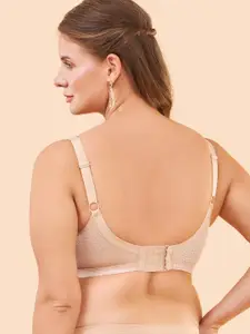Enamor Non Padded Non Wired Full Coverage Wide Cushioned Front Straps Everyday Bra