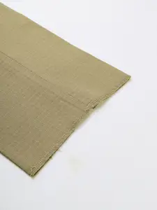 Arrow Men Khaki Tapered Fit Self Design Semi-Formal Trousers