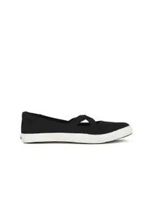 Bata Women Black Solid Ballerinas