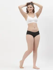 Floret Women Pack Of 2 White Solid Non-Wired Non-Padded Everyday Bras T3061