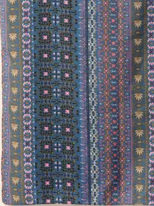 DressBerry Women Navy Blue & Multicoloured Printed Scarf