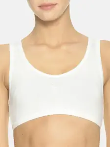 TWIN BIRDS Women Pack of 3 Solid Lightweight Quick Drying Workout Bras 1532N_CB/PW/NS