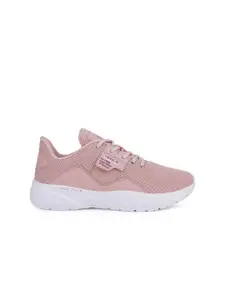 Campus Women Peach-Coloured Mesh Running Shoes