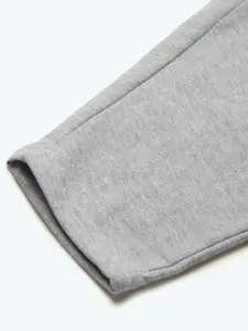 MBeautiful Women Grey Melange Comfort Fit Solid Lounge Pants