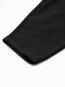 MBeautiful Women Black Comfort Fit Solid Lounge Pants