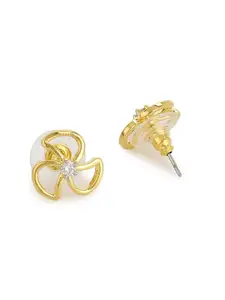 Estele Gold-Plated Floral Studs