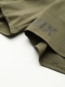 HRX By Hrithik Roshan Women Olive Green Solid Regular Fit Rapid-Dry Training Shorts