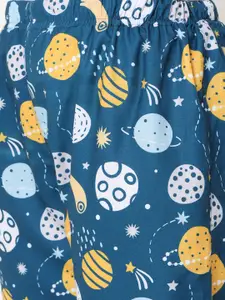 FashionRack Women Blue Printed Lounge Pants