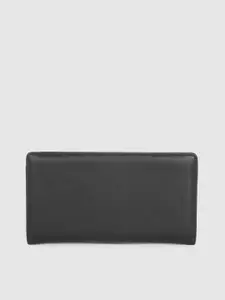 Allen Solly Women Black Solid Two Fold Wallet