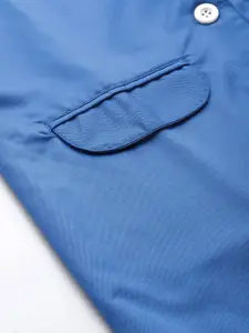 Jompers Women Blue Solid Regular Fit Smart Casual Blazer